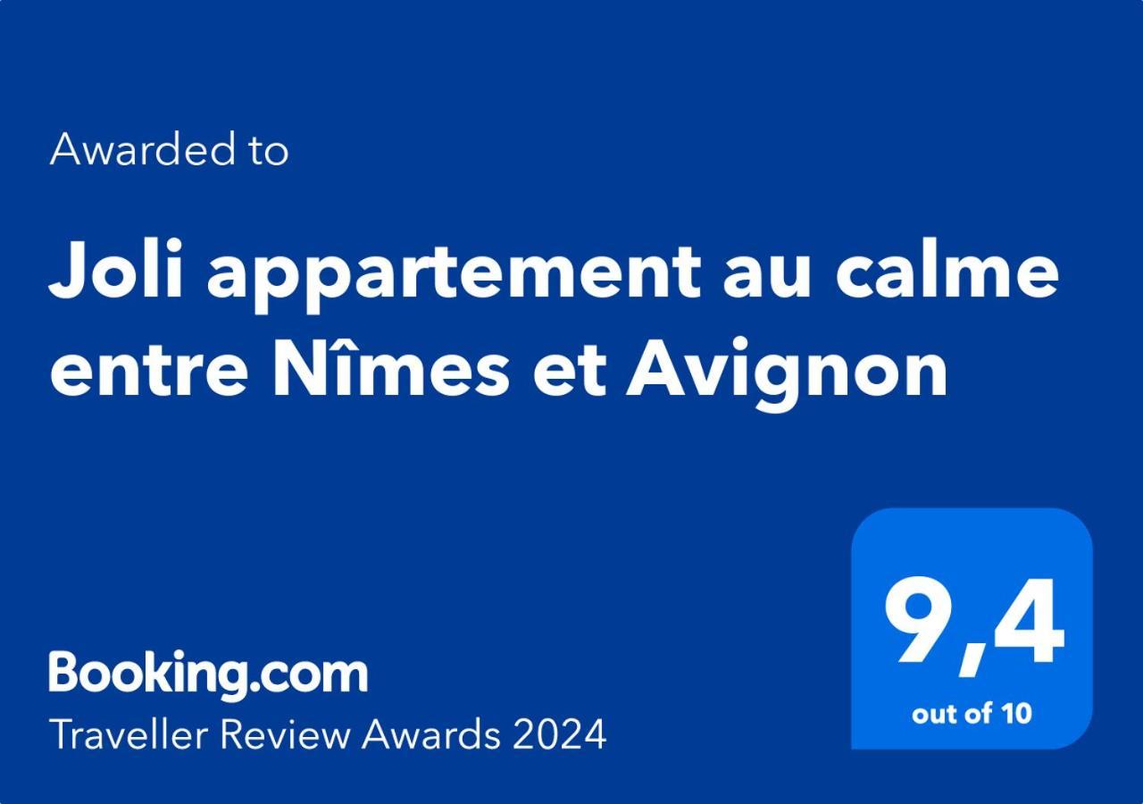Joli Appartement Au Calme Entre Nimes Et Avignon Meynes Exterior foto